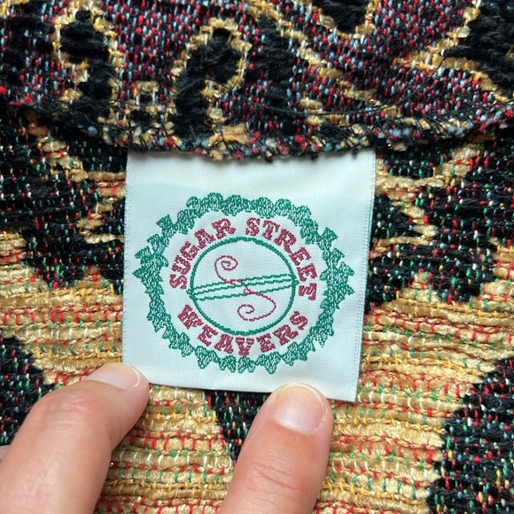 Vintage Sugar Street Weavers Quilted Tapestry Jacket Size Large - Picture 5 of 11